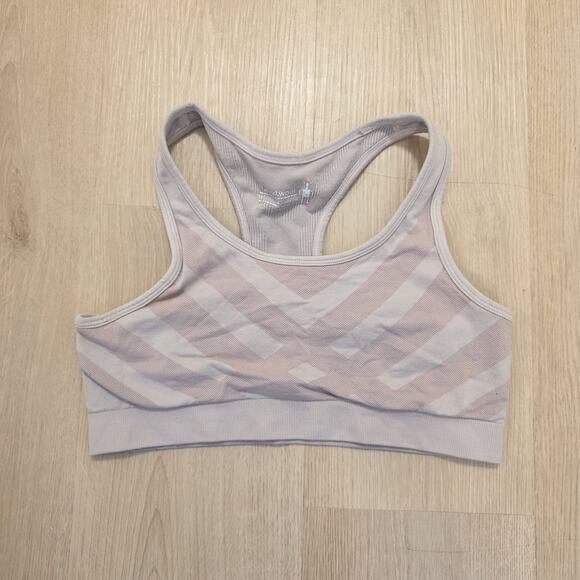 Smartwool Light Pink Merino Wool Seamless Racerback Sports Bra Size Medium - Picture 1 of 4